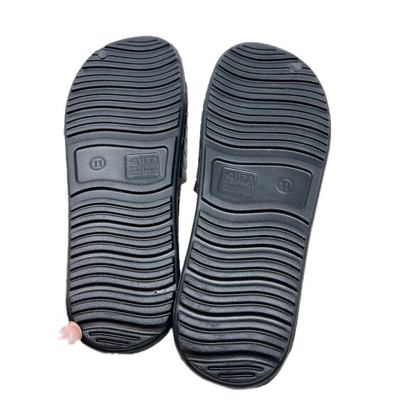 Black Shower Shoes Sandals/Slides Mens 11 - Picture 4 of 5